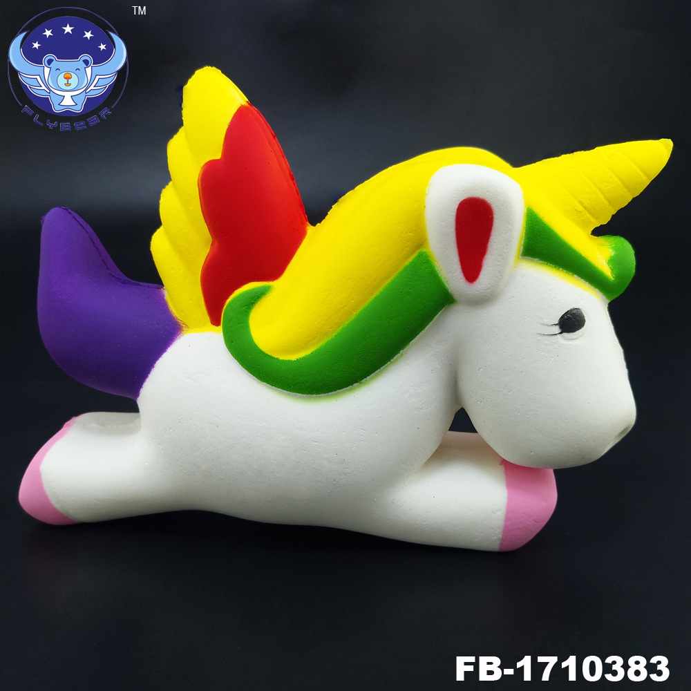 2018 flybear горячей продажи Единорог Squishies игрушка, rainbow Unicorn мягкими замедлить рост squeeze Toy