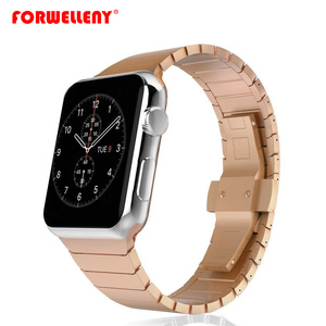 <span class=keywords><strong>Bracelet</strong></span> en acier inoxydable de luxe pour <span class=keywords><strong>Apple</strong></span> <span class=keywords><strong>Watch</strong></span> Series 1, 2, 3, 4, <span class=keywords><strong>bracelet</strong></span> Iwatch en acier inoxydable 44, 40 mm avec adaptateurs - Product Image 4