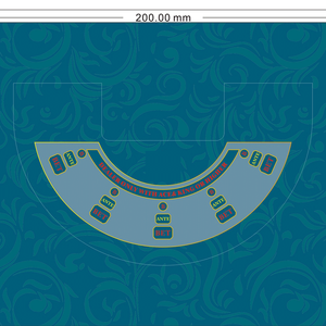 Mini Flush Casino Layout ANTE/BET Blackjack Mesa <span class=keywords><strong>de</strong></span> póquer <span class=keywords><strong>Fieltro</strong></span> con logotipo personalizado para mesas <span class=keywords><strong>de</strong></span> juego Mahjong - Product Image 2