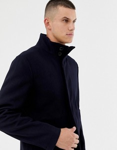 Cappotti Lunghi Invernali da Uomo KY con Collo a Imbuto, Bottoni Neri, Tasche Laterali e Connessione Francese in Misto <span class=keywords><strong>Lana</strong></span> - Product Image 4