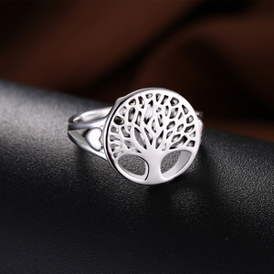 <span class=keywords><strong>Anello</strong></span> Trendy in Argento 925 con <span class=keywords><strong>Albero</strong></span> <span class=keywords><strong>della</strong></span> <span class=keywords><strong>Vita</strong></span>, Gioiello in Lega Traforato per Uomo e Donna, Ideale per Fidanzamento, Feste e Anniversari - Product Image 3