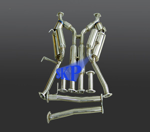 350Z Fairlady Z Z33 G35 V35 Skyline Coupe inoxidable verdadero Dual Catback escape (Para: Nissan 350z) - Product Image 1