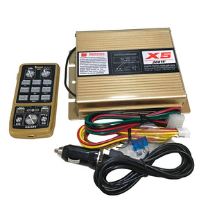 Loa còi báo động ô tô ngoài trời không dây 12V 200W có điều khiển từ xa - Product Image 2