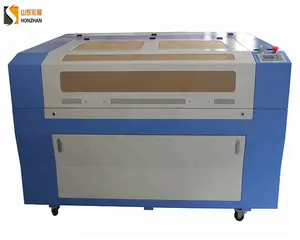 Faible coût Nouvelle HONZHAN 2018 vente chaude HZ-1290 co2 laser gravure machine de découpe avec deux 80W tubes laser