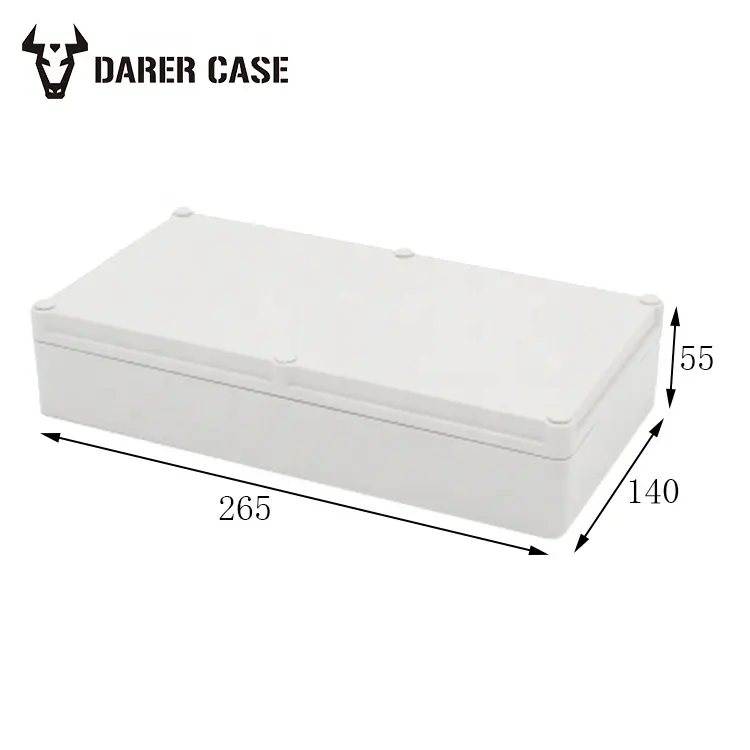 DE240 265*140*55mm pvc electrical enclosure box for fiber optic