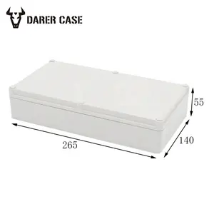 DE240 265*140*55mm pvc electrical enclosure box for fiber optic