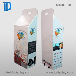 Líder alta calidad libros volcado papel cuadrado bin volcado de cartón soporte con agujeros - Product Image 5