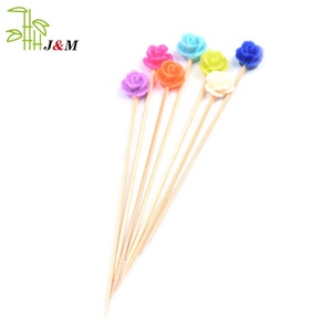 Tay Hoạt Động Ưa Thích Trái Cây Cocktail Picks Gậy Tre Hạt Hoa Xiên - Product Image 4