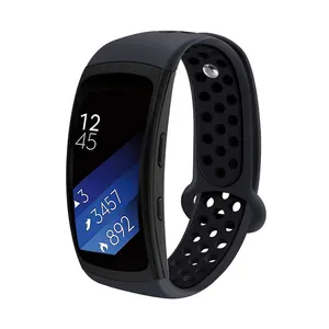 Baru Laris untuk Samsung Gear Fit 2/Fit 2 Pro Tali Jam Tangan Karet Silikon Lembut