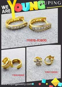 Allibaba Com xuping Jewelry <strong>Fake</strong> Gold <strong>Diamond</strong> <strong>Earring</strong> for Women - Product Image 5
