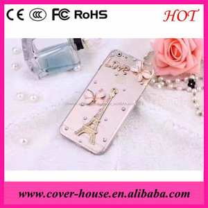 DIY 3D Paris <span class=keywords><strong>Tour</strong></span> <span class=keywords><strong>Eiffel</strong></span> diamant Cas pour iPhone 7G 4.7 pouces - Product Image 1