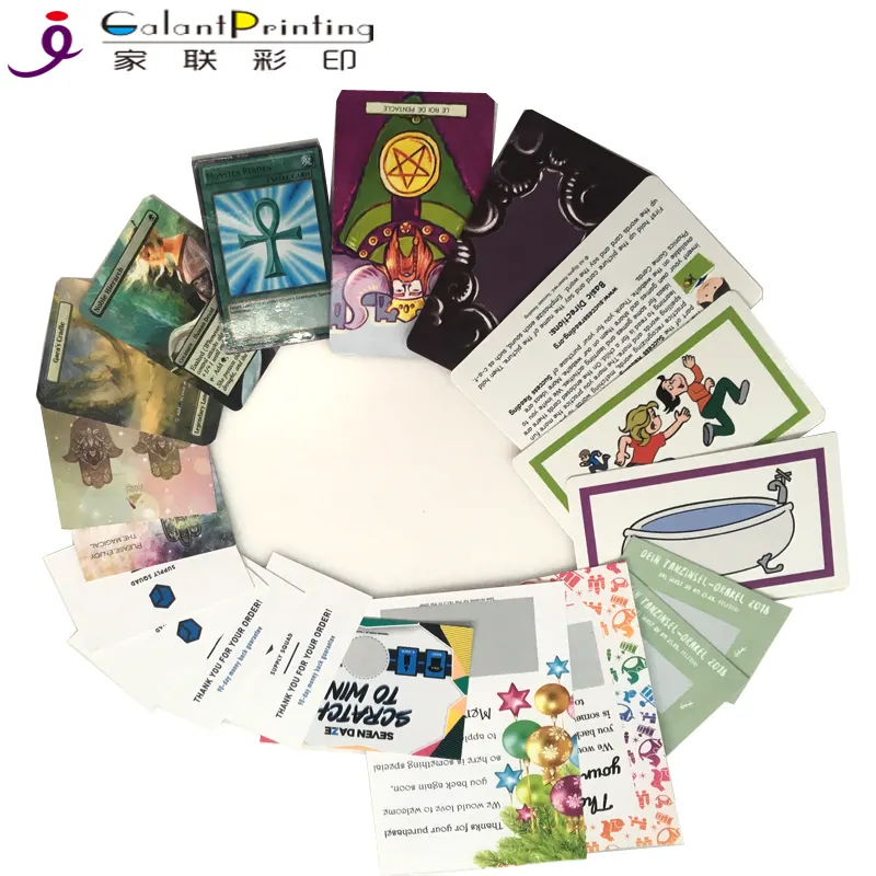 लोकप्रिय बच्चों को शिक्षा के लिए कागज खेल खेल कार्ड फ्लैश कार्ड कस्टम कागज कार्ड मुद्रण