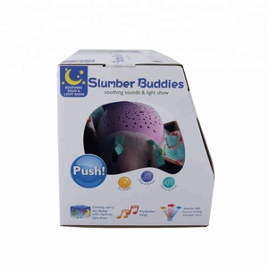 Animale stella ha condotto la lampada della luce di notte del capretto giocattoli di peluche farfalla proiettore - Product Image 3
