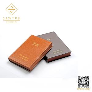 Bán buôn nhà máy tùy chỉnh rắn bằng gỗ PU da bao bì đóng cửa từ lưu trữ trang trí cuốn sách hình hộp với Saber giấy chứng nhận - Product Image 2