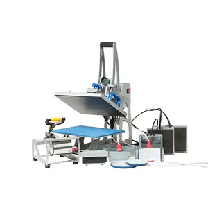 factory direct 9 in 1 combo multi-purpose auto open tshirt printing sublimation heat press machine