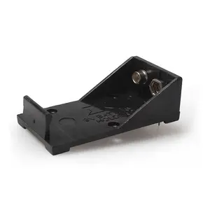 Support plastique de piles <span class=keywords><strong>9V</strong></span>, boîte de rangement 6F22 avec broche sans couvercle sans interrupteur, pièces - Product Image 1