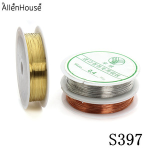 2025,0.3mm金銅銀ラウンド銅ビーズワイヤージュエリー作り用 - Product Image 5