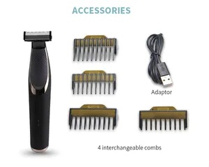PRITECH-<span class=keywords><strong>Afeitadora</strong></span> eléctrica de una <span class=keywords><strong>hoja</strong></span> para hombre, recargable, resistente al agua, gran oferta - Product Image 1