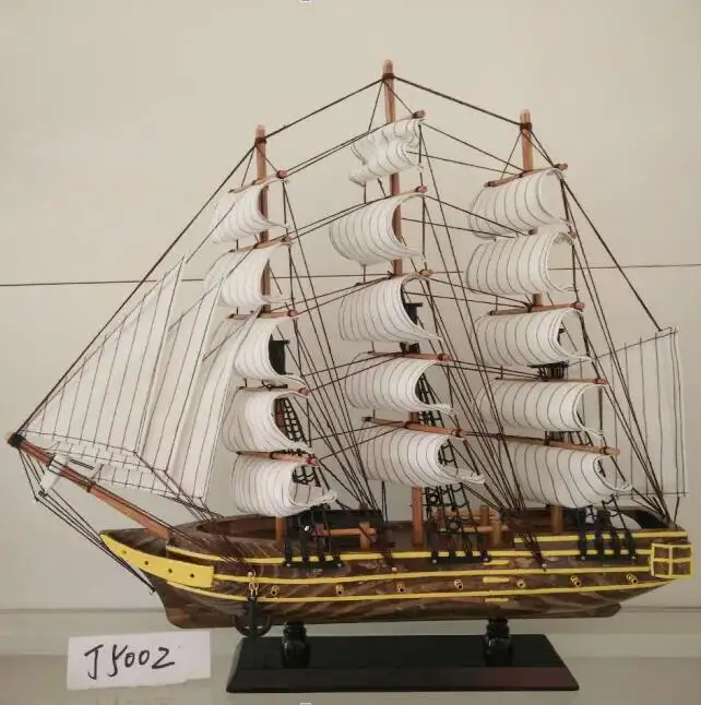 Length 50 CM Souvenir Wooden Sail Ship Model Boat Model Crafts WP005