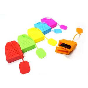 <span class=keywords><strong>Bustine</strong></span> di tè riutilizzabili in Silicone di colore brillante senza BPA <span class=keywords><strong>Set</strong></span> di filtri per sacchetti di infusore per tè in Silicone - Product Image 3