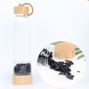 Bouteille d'eau en bambou, élixir en pierre de gemme, cristal naturel, ml, avec baguette, eau saine - Product Image 6