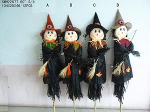 Hecho a mano barata espantapájaros bruja para decoración de halloween - Product Image 4