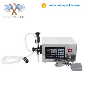 Bespacker XK-280 manual botella de agua bebidas leche pasta líquida máquina de llenado - Product Image 3