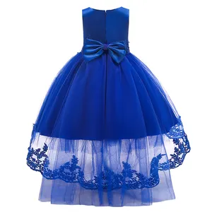 Gaun Princess Simpul Kupu-kupu Anak Perempuan, Gaun Pesta Musim Panas untuk Anak Perempuan