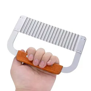 Crinkle Cut Wavy Slicer French Fry Cutter Potato Cutter for Chopping Vegetables