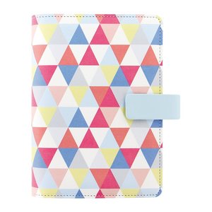Nuevo diseño brillantemente pintado diario con magnético Snap geométrica PU y <span class=keywords><strong>cuaderno</strong></span> de hojas sueltas - Product Image 1