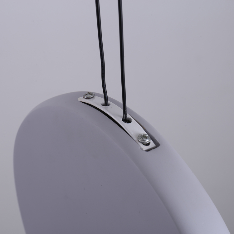 Postmoderne Industrielle Led Source D'éclairage Fusée Ombre Pendentif Lampe Bleu Noir Blanc Finition Cordon Ensemble Lustre