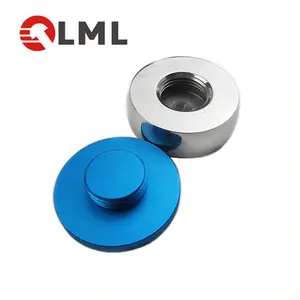 CNC Turned Color Anodizado Alumínio Aço Latão De Metal Inoxidável Shuffleboard Pucks Wire EDM Parts