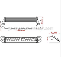 Golddeer parabrisas estroboscópico Flash Dash luces de cubierta barato ambulancia visera luces LED estroboscópica visera Barra de luz para vehículo de emergencia
