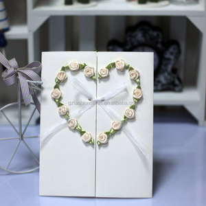 nuovi prodotti da sposa apribile fiore nozze invito romantico con il cuore - Product Image 3