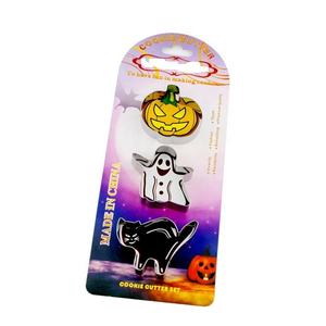 Set di 3 Stampini/Formine per Biscotti a Forma di Zucca di <span class=keywords><strong>Halloween</strong></span> in Acciaio Inossidabile - Product Image 5