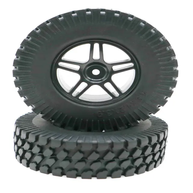 2pcs 1.9" RC Crawler100MM Rubber Tires for 1/10 Scale Crawler Cars (210135)