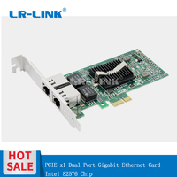 LR-LINK 9212PT Kartu Jaringan Gigabit Ethernet Dual RJ45 Chip Intel 82576