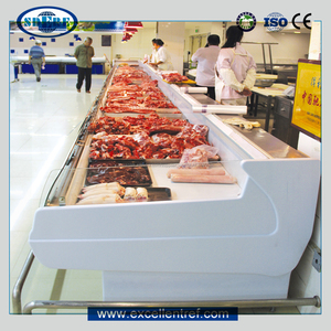 <span class=keywords><strong>Horizontal</strong></span> carne congeladores pantalla escaparate para uso comercial en el supermercado - Product Image 3