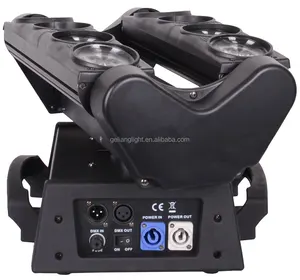 hot selling full color 8x10w 80w RGBW 4IN1 disco stage light led spider beam moving head light