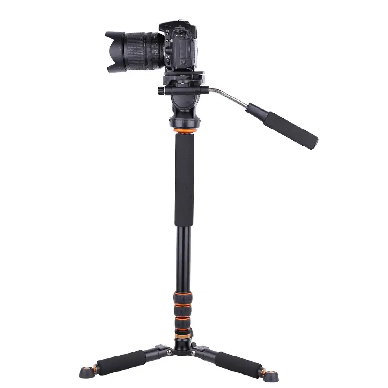 Q228กล้องดิจิตอล Monopod กับของเหลวหัว1600มิลลิเมตรความสูงกล้องวิดีโอ Stand1.15KG ที่มีน้ำหนักเบามินิขาตั้งกล้องเซลฟีติดสำหรับกล้อง DSLR