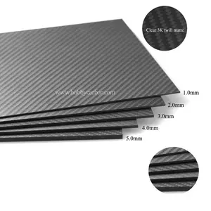Composite material Carbon Fiber Products 1000x1000mm dull polish carbon fiber sheet