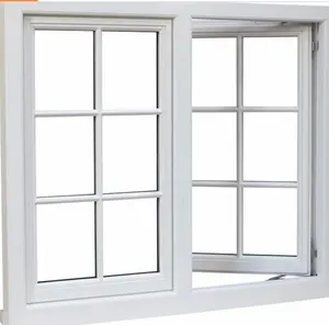 Upvc Drievoudige Beglazing Dubbel Glas Pvc/Upvc Openslaande Raam