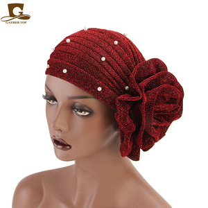 EW hinny uffle, ijab inferior urbano eaded hemo eanie AP uslim Urban ridal onnet edding emale AP TJM-322A - Product Image 5