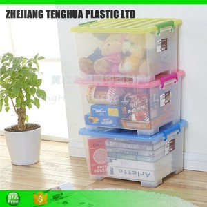 grandes cajas de almacenamiento de plástico, contenedor de almacenamiento plástico, de plástico de almacenamiento cajas móviles - Product Image 1