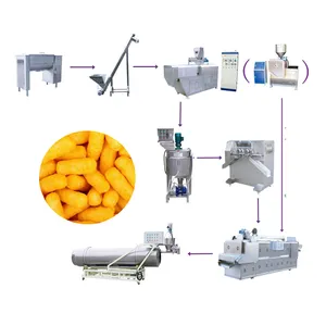 Hot Sale Corn Sticks Puff Snack Food Processing Line Snack Extruder Machine