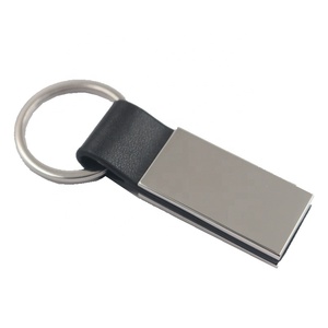 Llavero de Regalo para Hombre de Negocios de Alta Gama con Logotipo Personalizado, Llavero en Blanco de Metal y Cuero - Product Image 2
