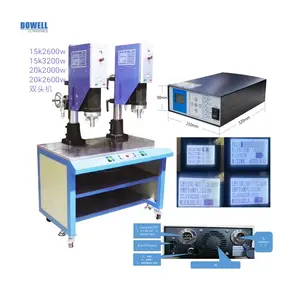 digital ultrasound double head ultrasonic plastic welding machine for road reflector /abs/pvc sealing welder