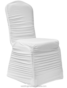 A buon mercato <span class=keywords><strong>elastico</strong></span> stretch increspato swag spandex della sedia della copertura <span class=keywords><strong>con</strong></span> volant per la cerimonia nuziale eventi sala banchetti - Product Image 5