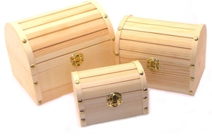 Cheap Vintage Small Wooden <strong>Treasure</strong> <strong>Box</strong> - Product Image 2