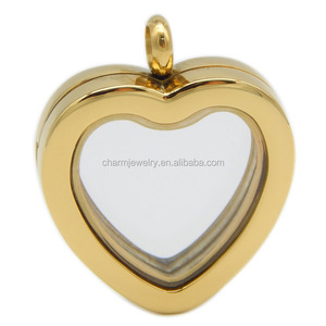 Ciondolo collana con medaglione a forma di cuore in acciaio inossidabile apertura <span class=keywords><strong>gioielli</strong></span> regalo per <span class=keywords><strong>amante</strong></span> - Product Image 2